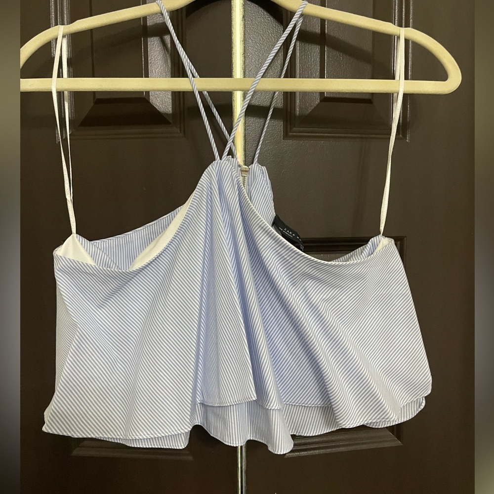 ZARA - crop top blouse. NWT. Never worn.